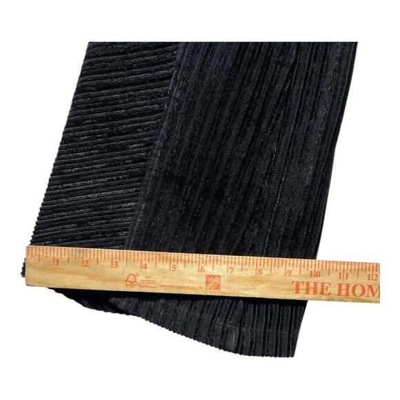 Free People Black Velvet Ribbed Flare Pants Size S Boho Chic Soft Stretch - Picture 8 of 10